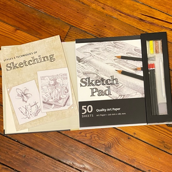 SpiceBox Masterclass Sketching Styles and Techniques Art Craft Kit, Pad, Pencils - Picture 3 of 11